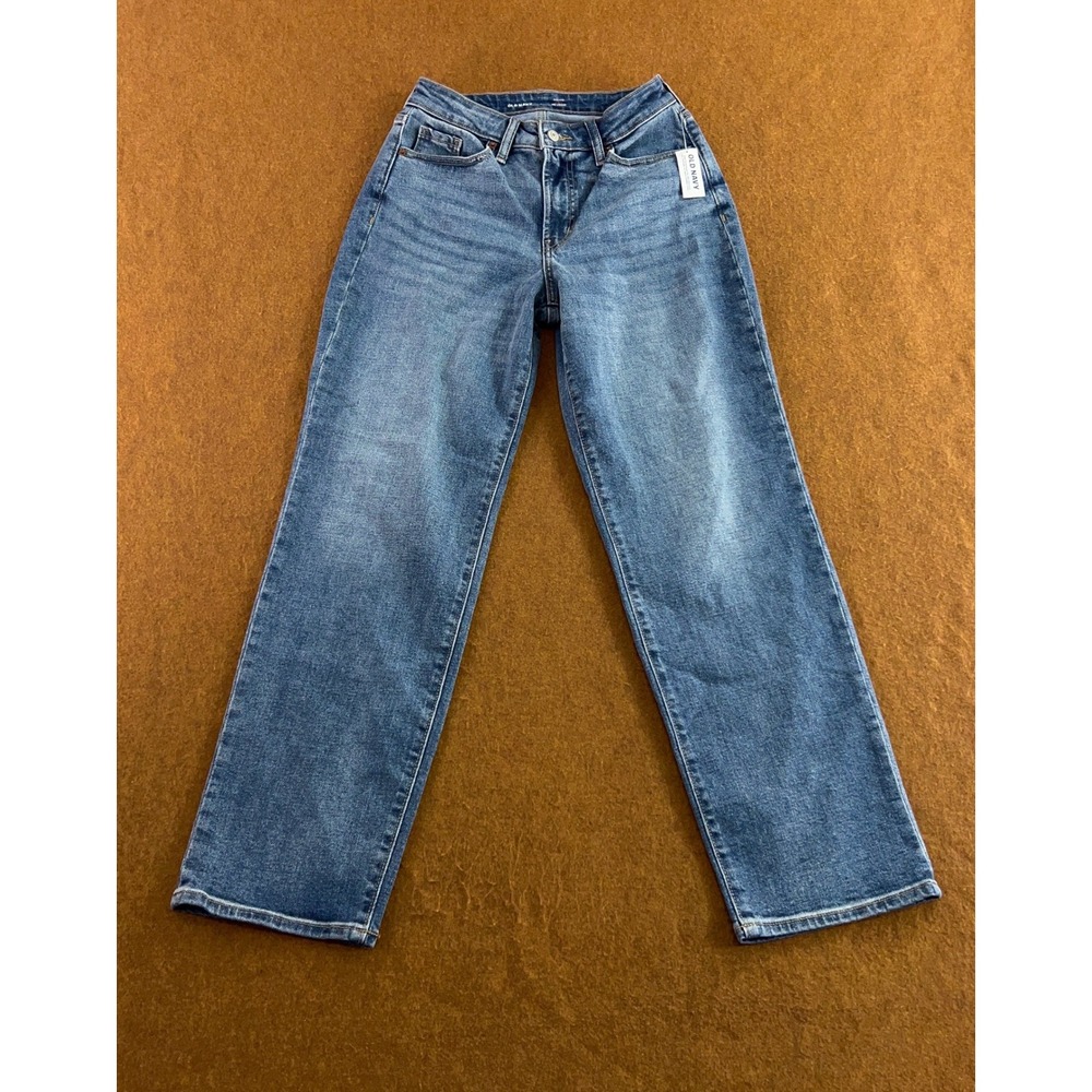 Old Navy Womens 2 Blue Curvy High-Rise OG Loose Jeans NWT